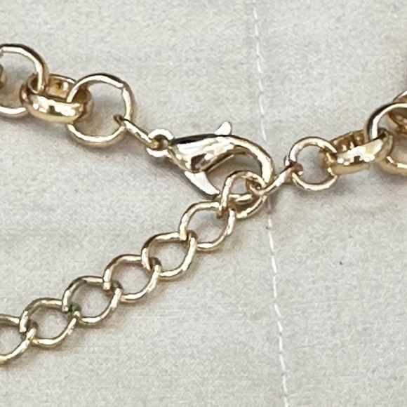 Gold Tone Lemon Yellow Faceted Disks 3 Strand Necklace Costume Jewelry Vintage - Picture 4 of 16